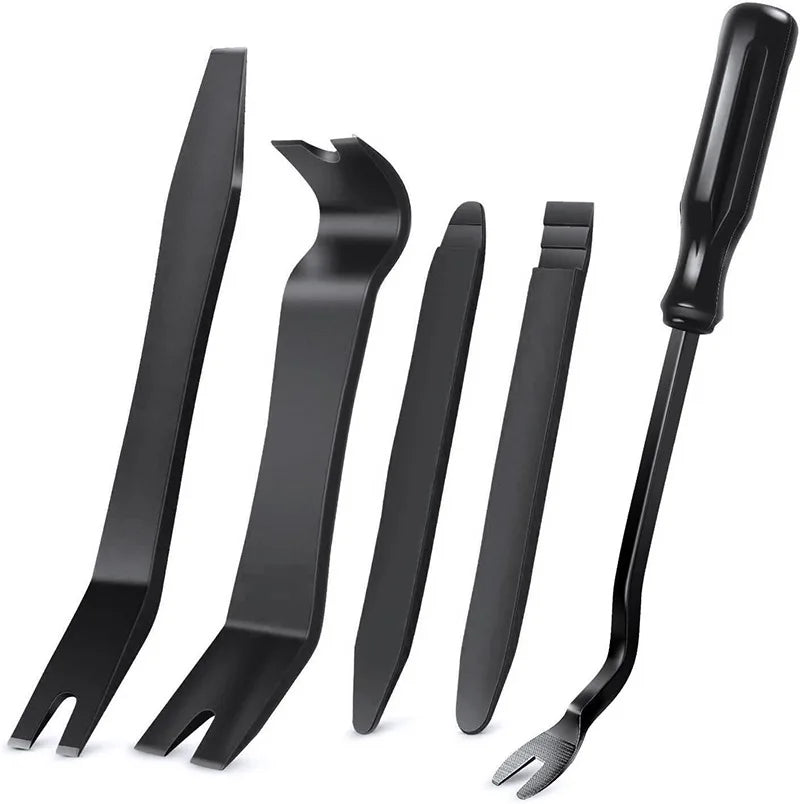 5PCS Car Trim Removal Tool Kit, No Scratch Plastic Pry Tool Kit Auto Interior Door Panel Clip Fastener Removal Set for Vehicle