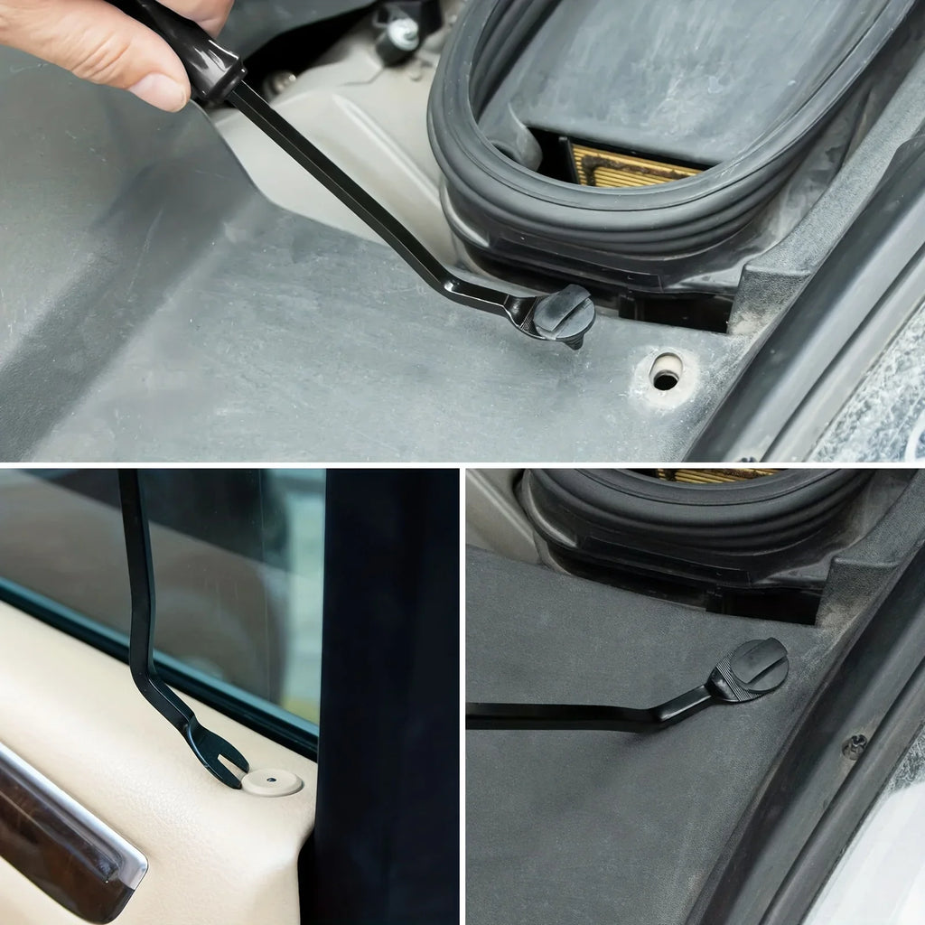 5PCS Car Trim Removal Tool Kit, No Scratch Plastic Pry Tool Kit Auto Interior Door Panel Clip Fastener Removal Set for Vehicle